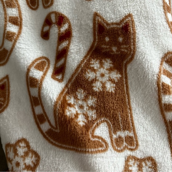 Cat Christmas throw blanket - Picture 4 of 6